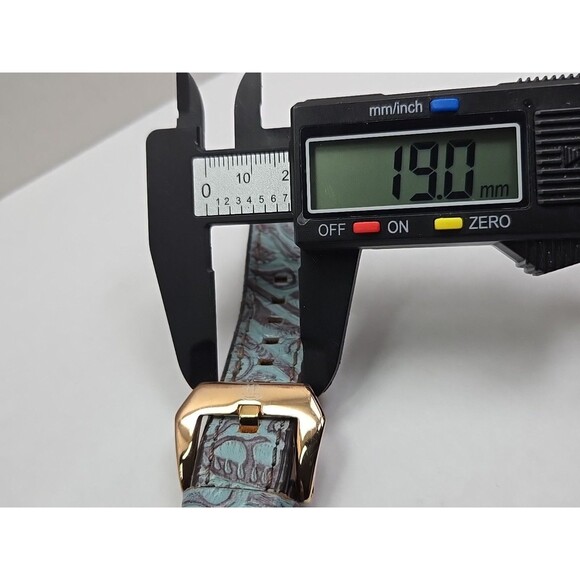 Hadlock Designs Turquoise Floral Leather Apple Watch Band 40mm Rose Gold Boho